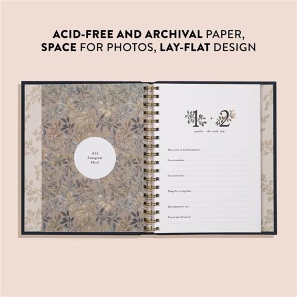 Keepsake Pregnancy Journal and Memory Book for Mom & Baby Story Books & Journal - Picture 3 of 7